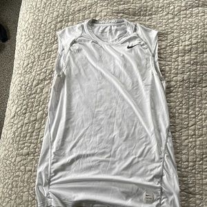 White, mens medium, Nike pro combat tank top